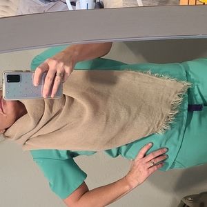 Tan blanket scarf